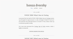 Desktop Screenshot of honzadvorsky.com